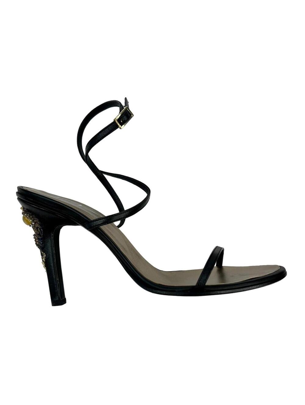 Dibrera Paolo Zanoli Donna Jewels on Heel Ankle Strap Sandal US Size 9 NIB